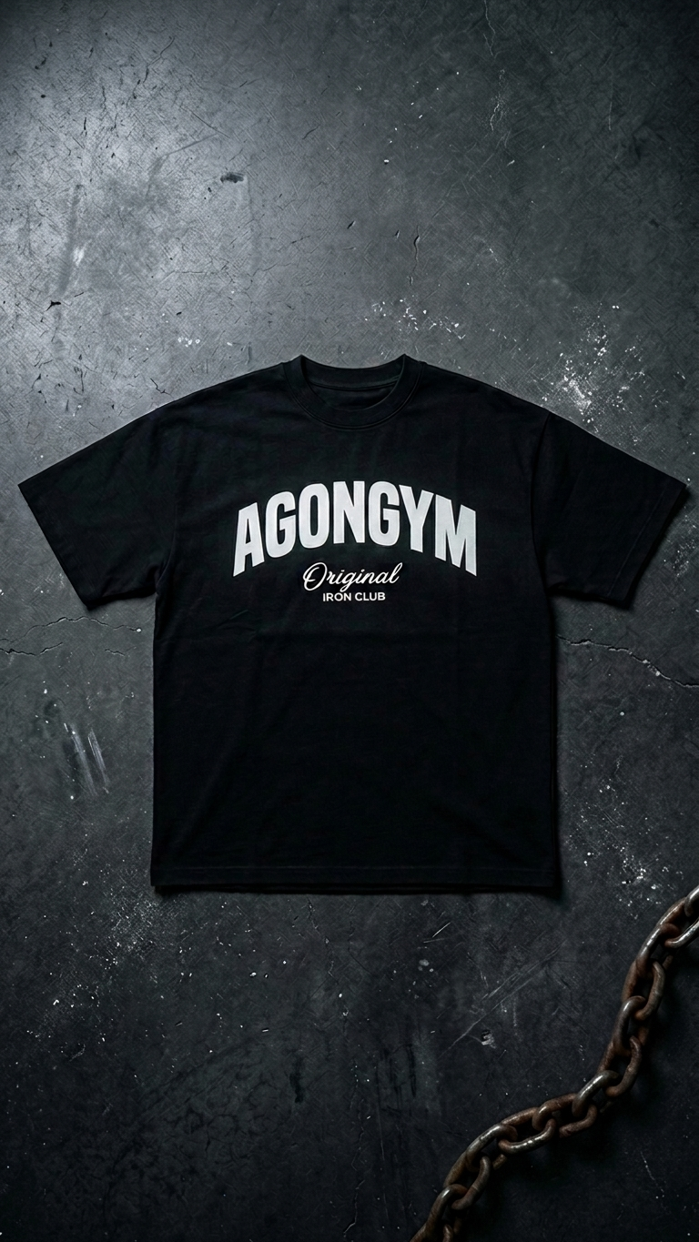 T-Shirt Oversized GYM Plus Size — Roupa de Treino para Homem