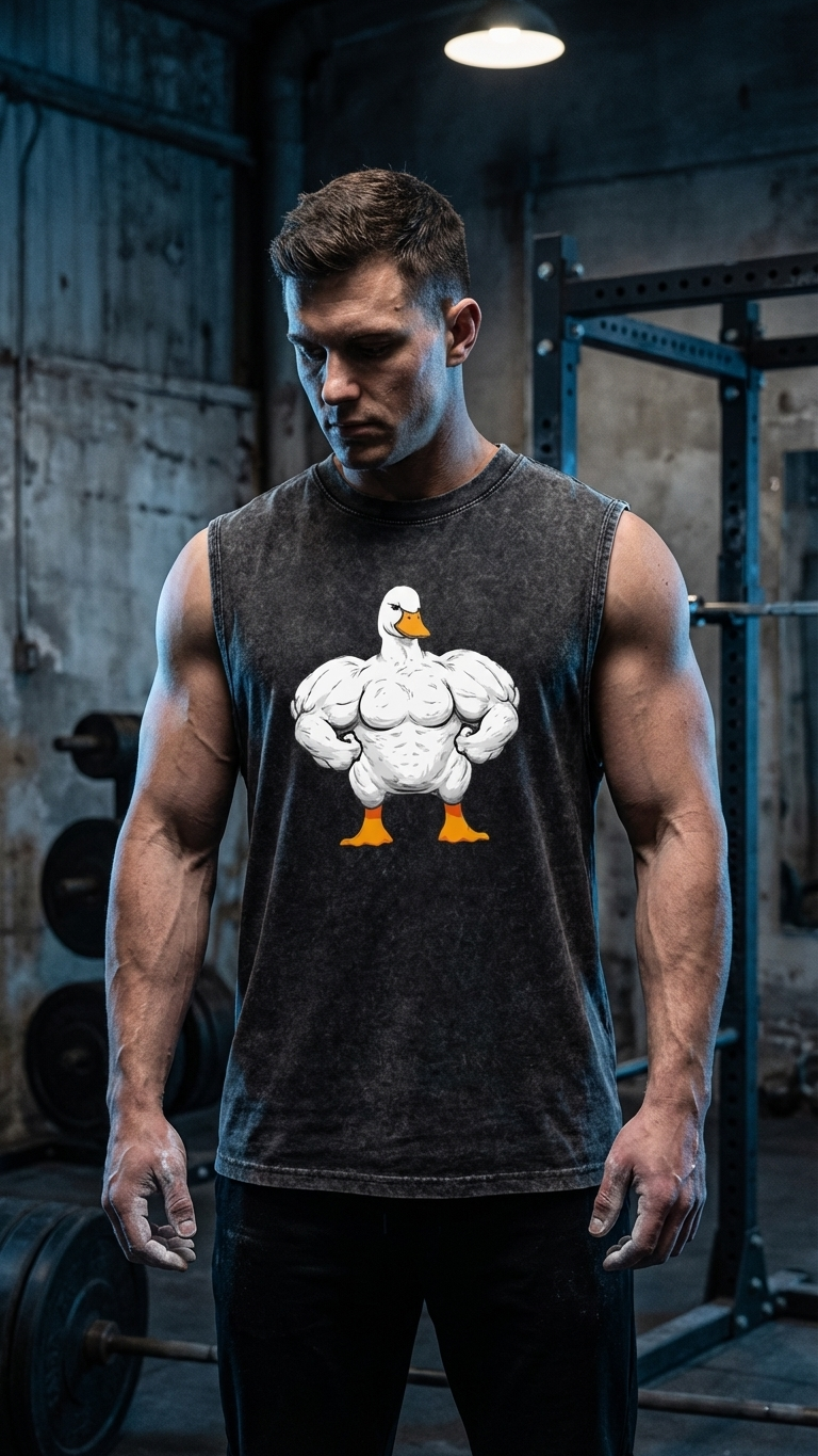 T-Shirt Sem Mangas Vintage Washed — Stronger Every Day