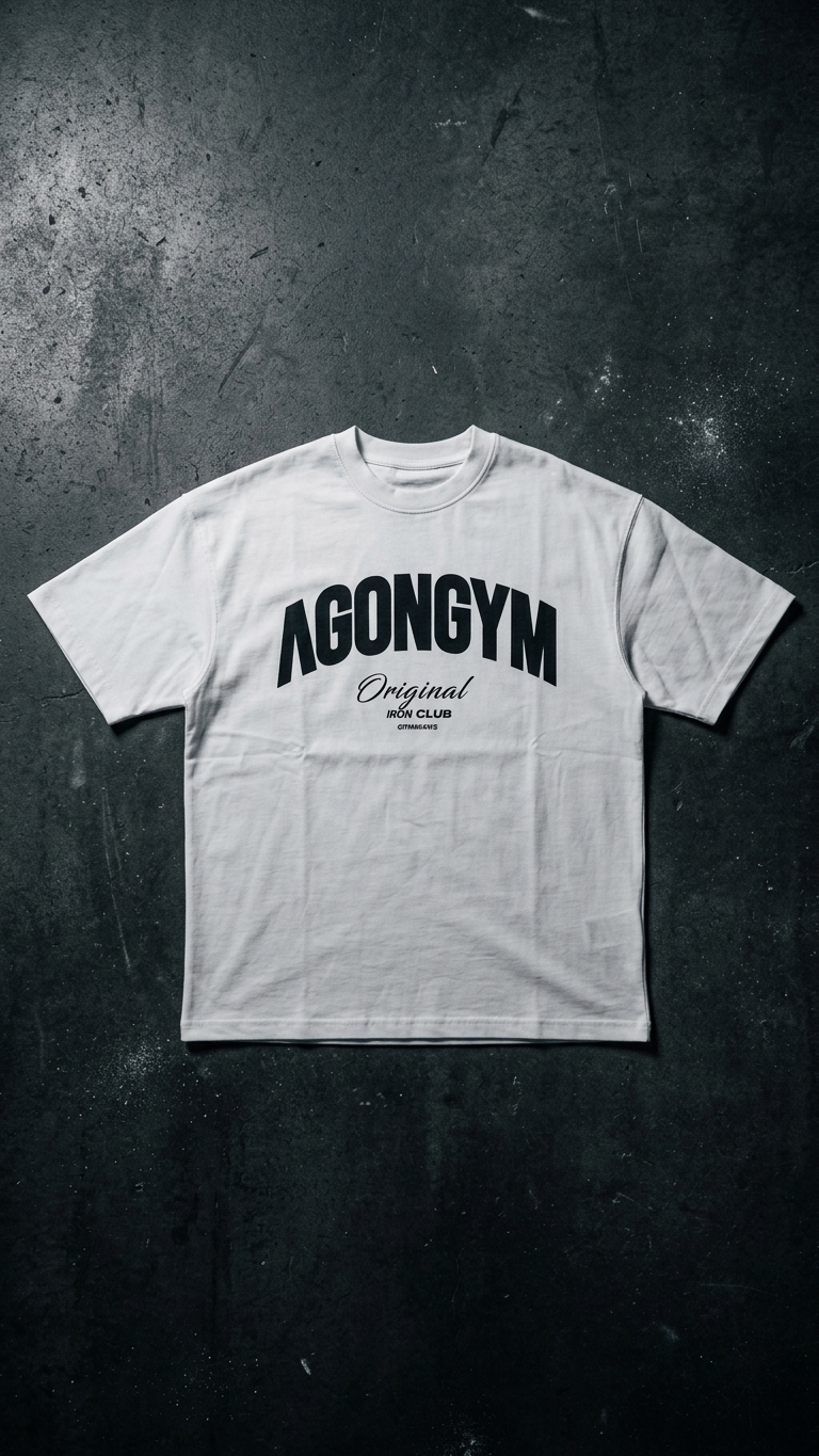 T-Shirt Oversized GYM Plus Size — Roupa de Treino para Homem