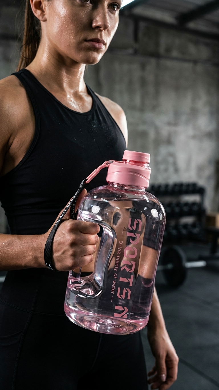 Garrafa de Água Desportiva — 1.7L/2.7L para Ginásio e Ciclismo