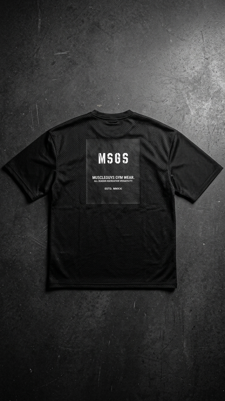 T-Shirt Oversized de Treino — Estilo Desportivo para Homem