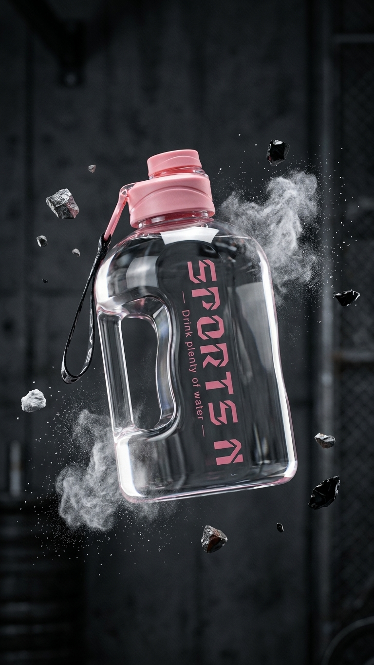 Garrafa de Água Desportiva — 1.7L/2.7L para Ginásio e Ciclismo