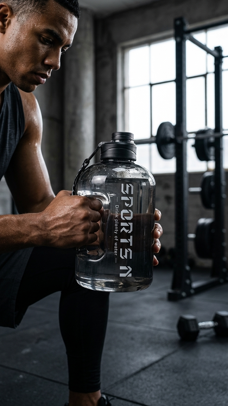 Garrafa de Água Desportiva — 1.7L/2.7L para Ginásio e Ciclismo