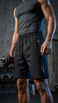 Calções de Treino Quick Dry — Secagem Rápida para Ginásio e Corrida