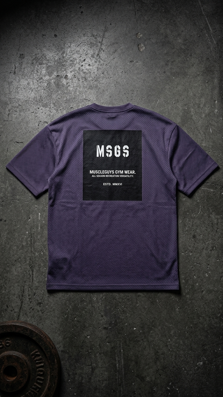 T-Shirt Oversized de Treino — Estilo Desportivo para Homem