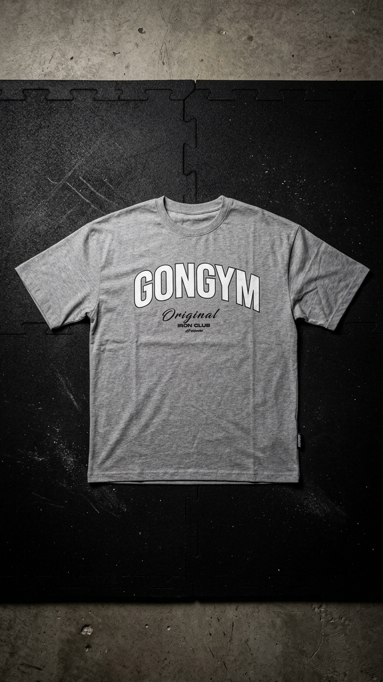 T-Shirt Oversized GYM Plus Size — Roupa de Treino para Homem