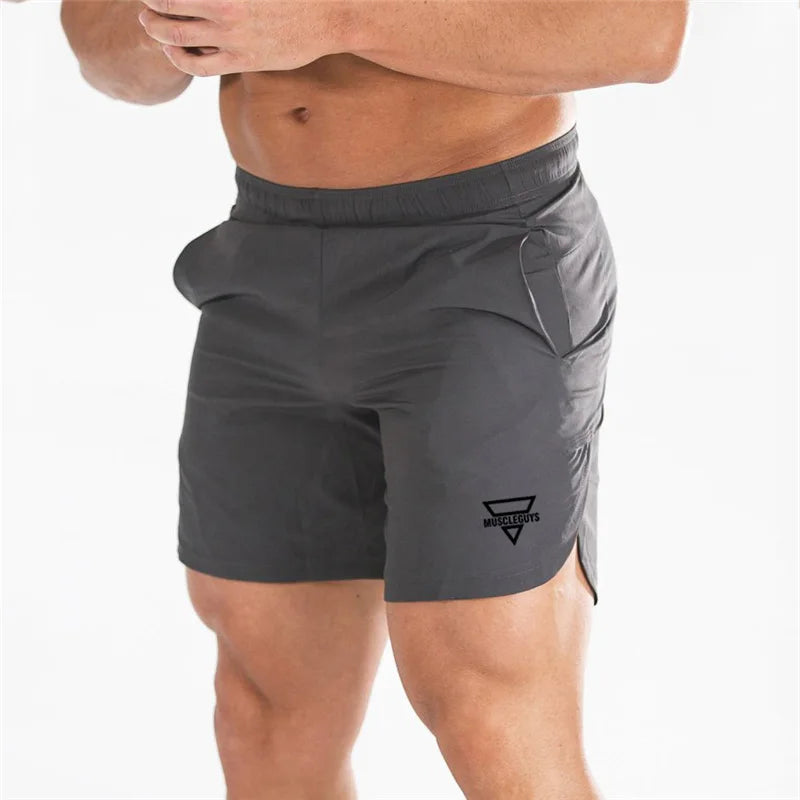 Calções de Bodybuilding Quick Dry — Treino e Moda para Homem