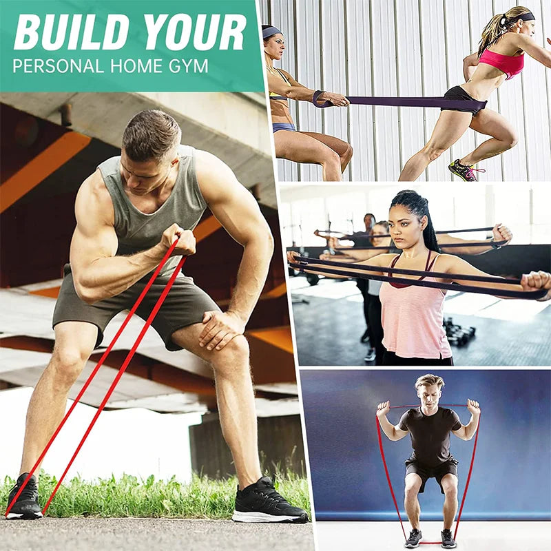 Kit de Elásticos de Treino — 5 Resistências para Musculação e Yoga