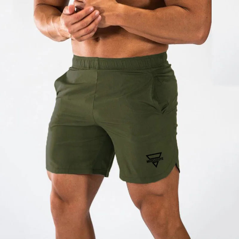Calções de Bodybuilding Quick Dry — Treino e Moda para Homem