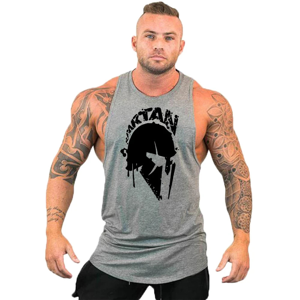 T-Shirt de Ginásio Sem Mangas — Roupa de Treino para Homem