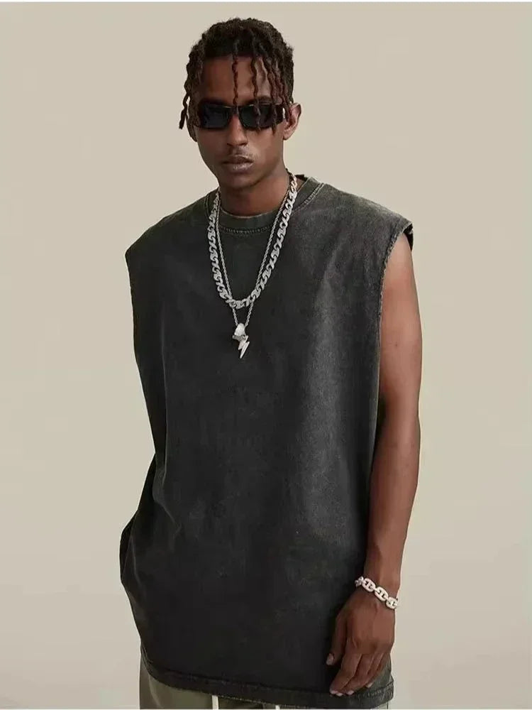 T-Shirt Sem Mangas Vintage Washed — Stronger Every Day