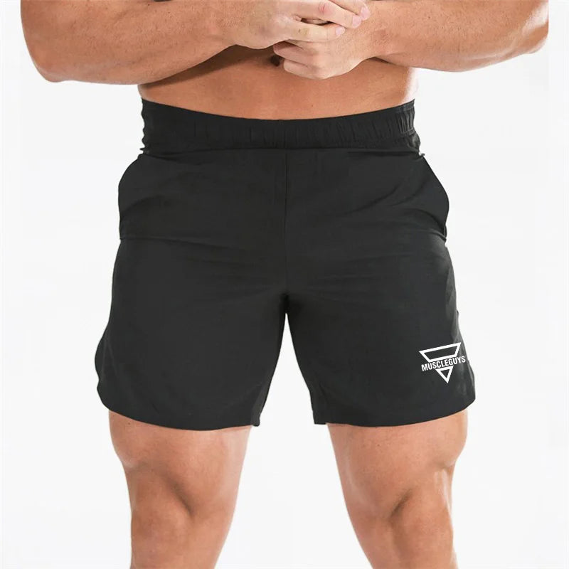 Calções de Bodybuilding Quick Dry — Treino e Moda para Homem