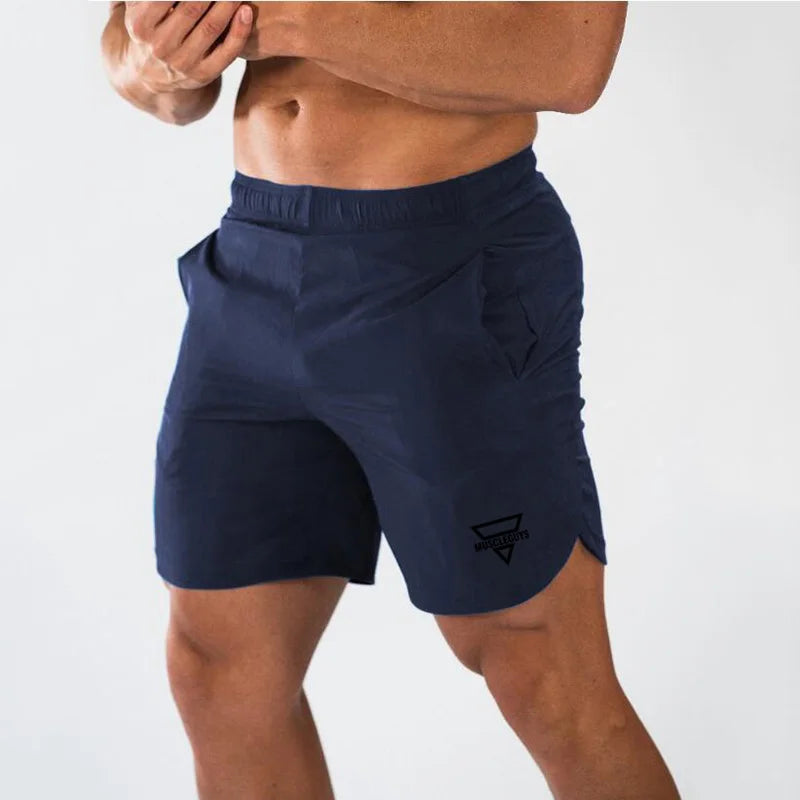 Calções de Bodybuilding Quick Dry — Treino e Moda para Homem
