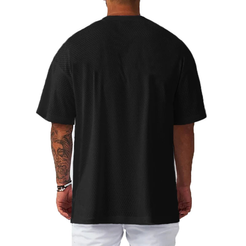 T-Shirt Oversized “One More Rep” — Roupa de Treino para Homem