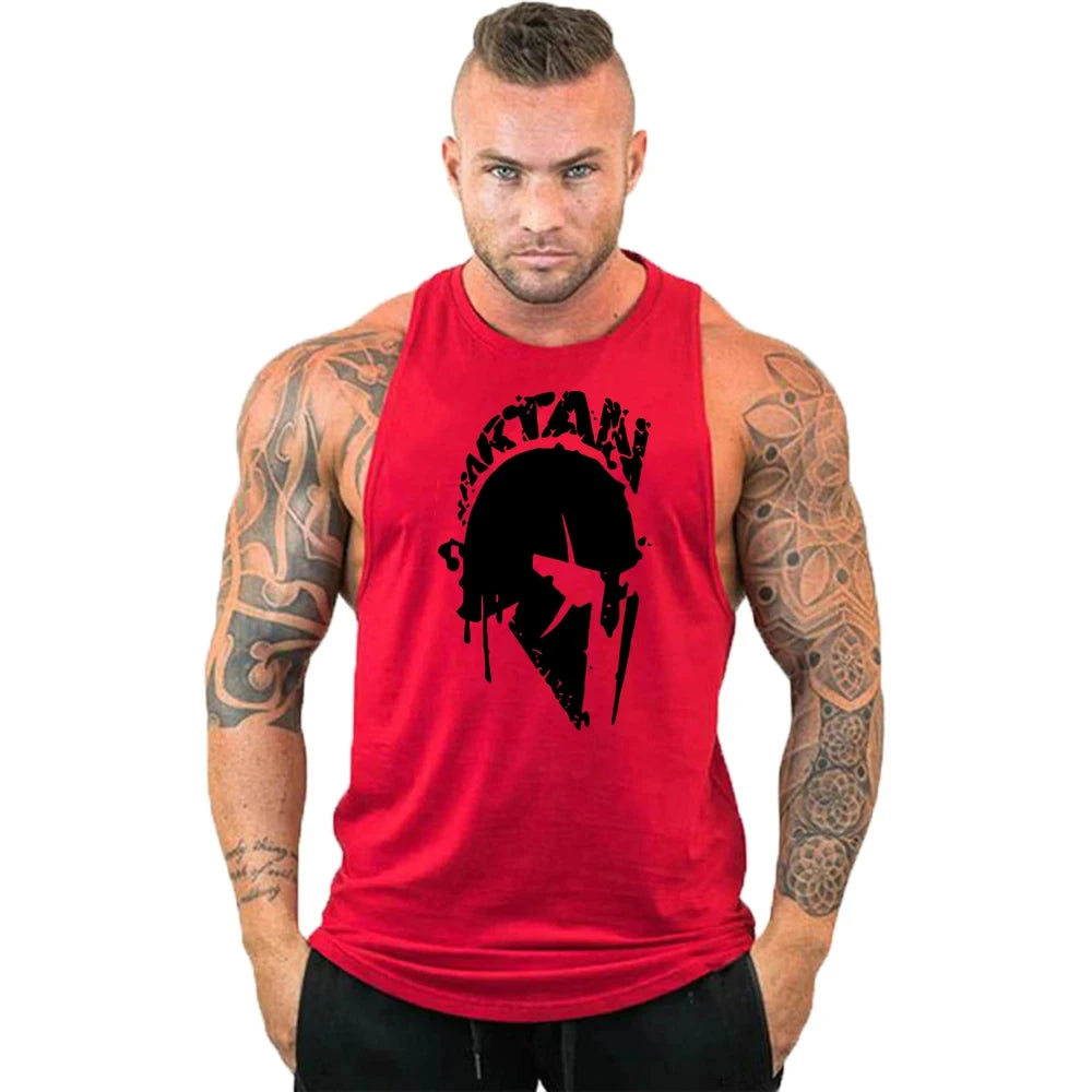 T-Shirt de Ginásio Sem Mangas — Roupa de Treino para Homem