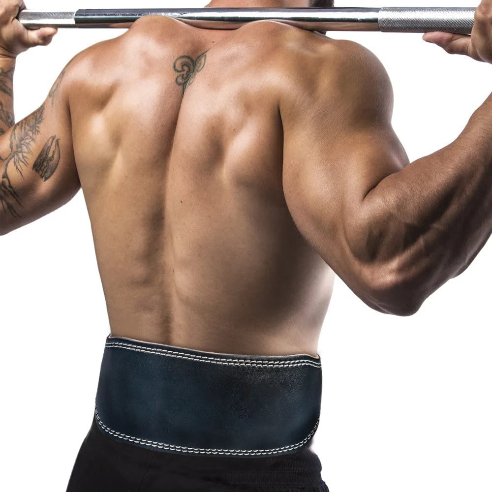 Cinto de Musculação em Couro — 10.5cm para Homem e Mulher