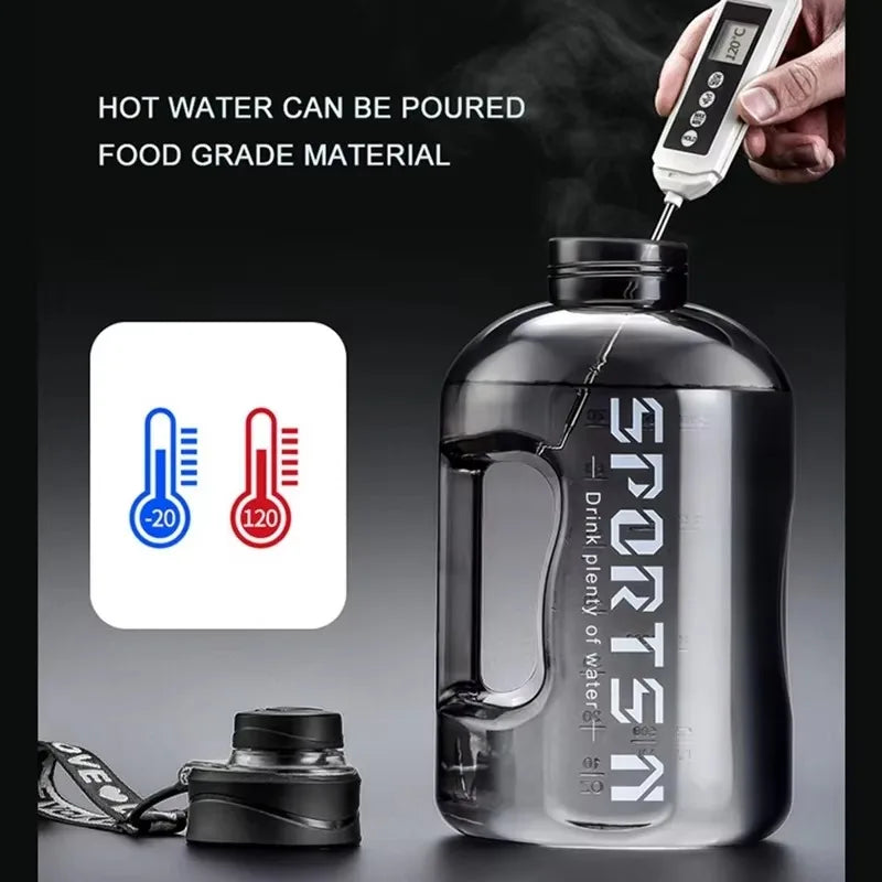Garrafa de Água Desportiva — 1.7L/2.7L para Ginásio e Ciclismo