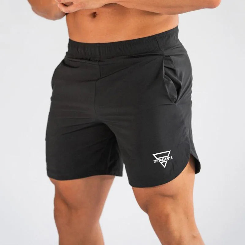 Calções de Bodybuilding Quick Dry — Treino e Moda para Homem