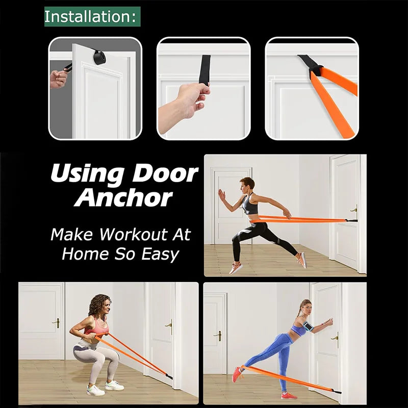 Kit de Elásticos de Treino — 5 Resistências para Musculação e Yoga